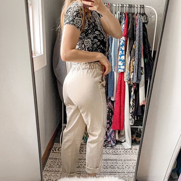 MOTHER The Springy Ankle Jeans Sand Beige 27 - Picture 3 of 10